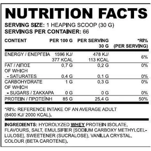 True Nutrition True Isolate Whey Protein Безлактозный сывороточный протеин со вкусом шоколада 908 гр.