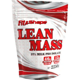 Fit & Shape Lean Mass 37% у пакетах зі смаком полуничного молочного коктейлю 2,25 кг