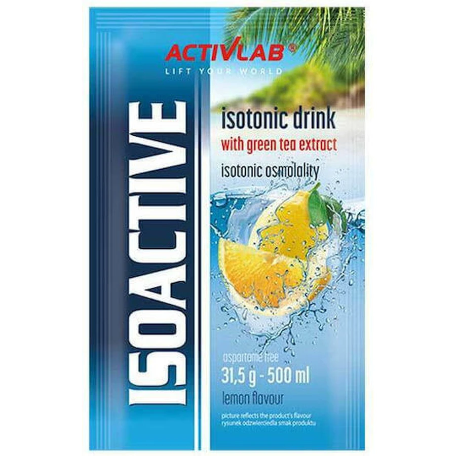 ActivLab IsoActive Ізоактивний ізотонічний напій з екстрактом гуарани лимон 31.5гр: ціни та характеристики