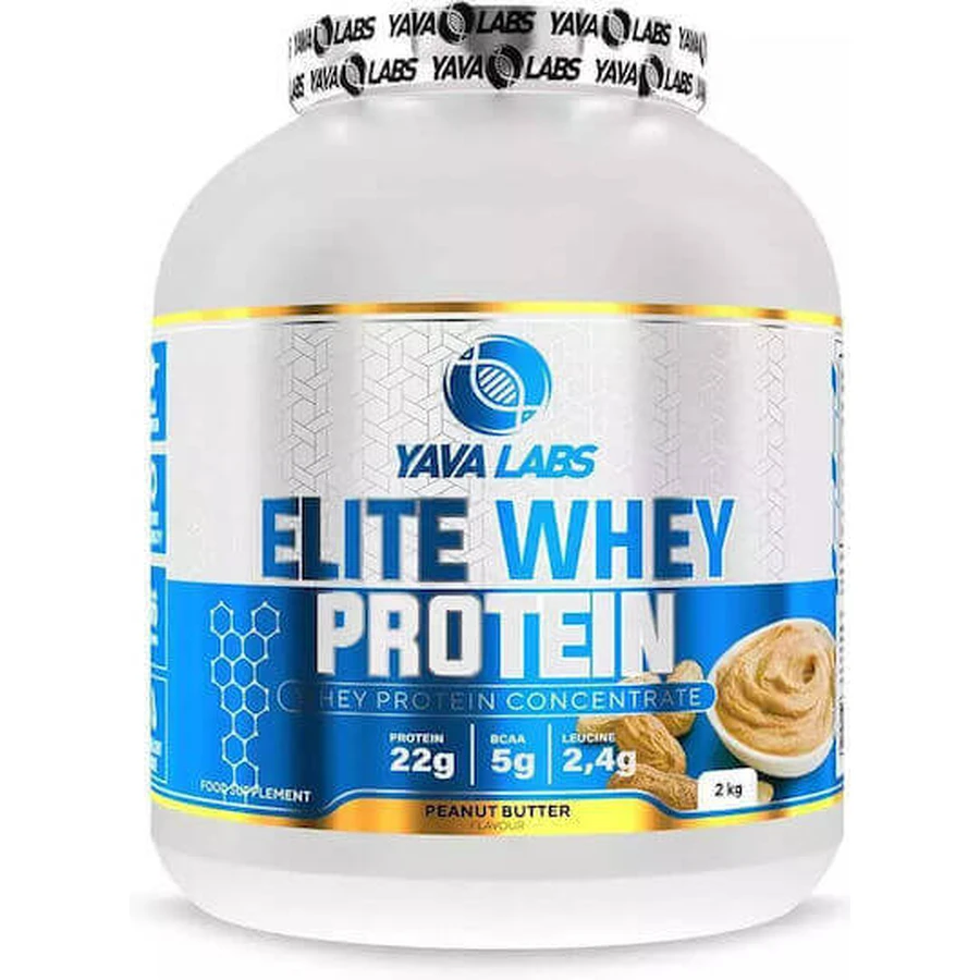 Yava Labs Elite Whey Сироватковий протеїн зі смаком арахісового масла 2 кг: ціни та характеристики
