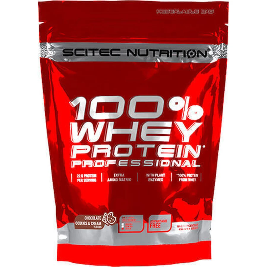 Scitec Nutrition 100% Whey Protein Професійний сироватковий протеїн без глютену зі смаком банана 500гр: ціни та характеристики