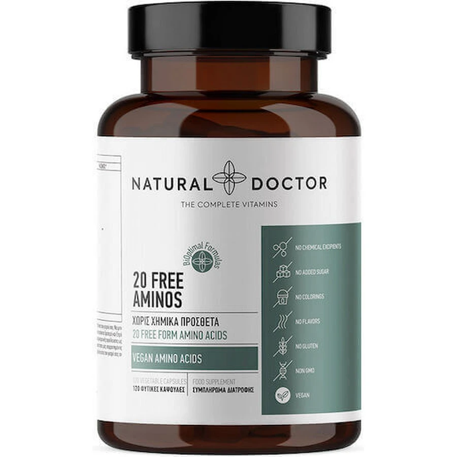 Natural Doctor 20 Free Aminos 120 травяных капсул без ароматизаторов: цены и характеристики