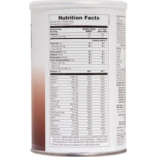 Nature's Plus Spiru-Tein Whey Shake Сироватковий протеїн без глютену з шоколадним смаком 448гр