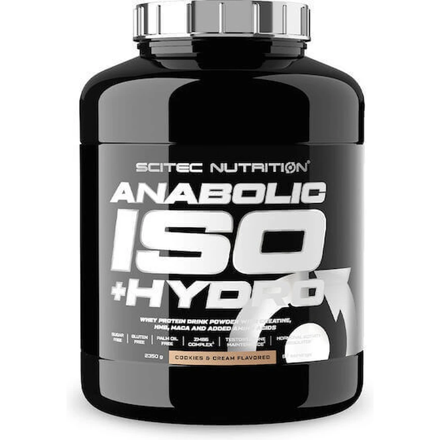 Scitec Nutrition Анаболічний ізо+гідро сироватковий протеїн з креатином без глютену зі смаком печива та вершків 2,35 кг: ціни та характеристики