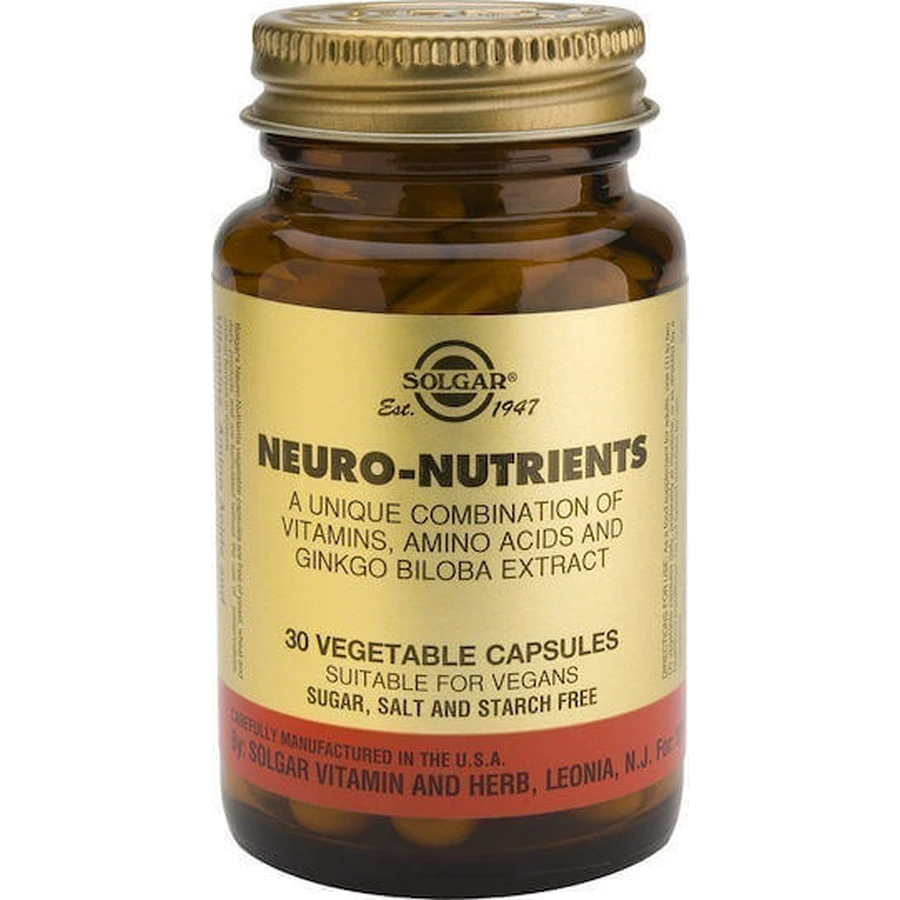 Solgar Neuro Nutrients 30 трав'яних капсул без смаку: ціни та характеристики