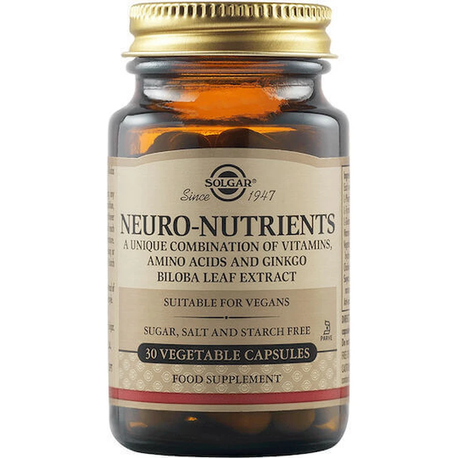 Solgar Neuro Nutrients 30 трав'яних капсул без смаку: ціни та характеристики