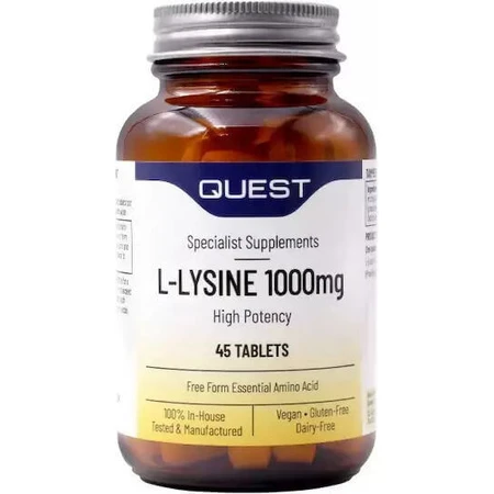 Quest L-Lysine 1000mg 45 Tablets: цены и характеристики