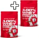 Scitec Nutrition 100% Whey Whey Protein Professional 500г фісташковий білий шоколад та Scitec Nutrition 100% Whey Protein Professional 500г полуничний білий шоколад в індивідуальній упаковці