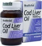 Health Aid Cod Liver Oil Масло печени трески подходит для детей 1000 мг 30 софтгелей неароматизированное