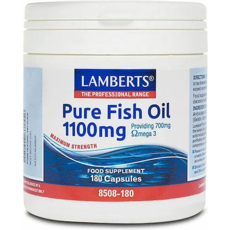 Lamberts Maximum Strength Pure Fish Oil Рыбий жир 1100 мг 180 капс неароматизированный: цены и характеристики