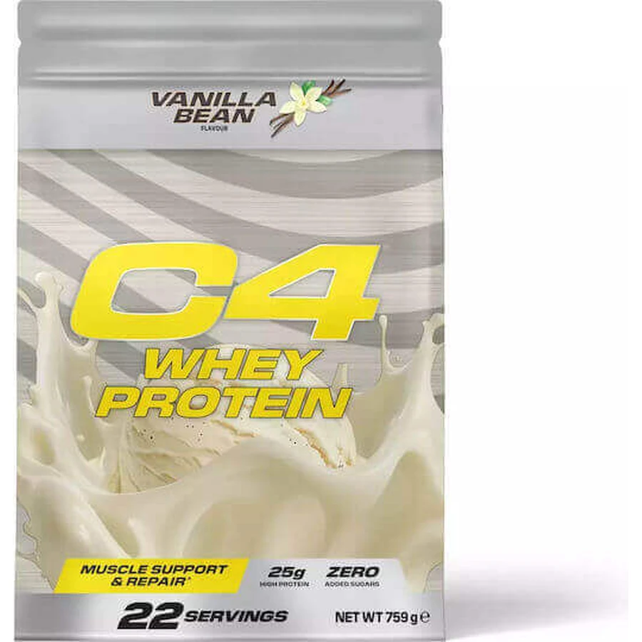 Cellucor C4 Whey Protein Сывороточный протеин без глютена со вкусом ванильных бобов 759гр: цены и характеристики