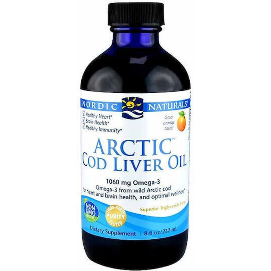 Nordic Naturals Arctic Cod Liver Oil Omega 3 Cod Liver Oil 1060 мг 237 мл: цены и характеристики