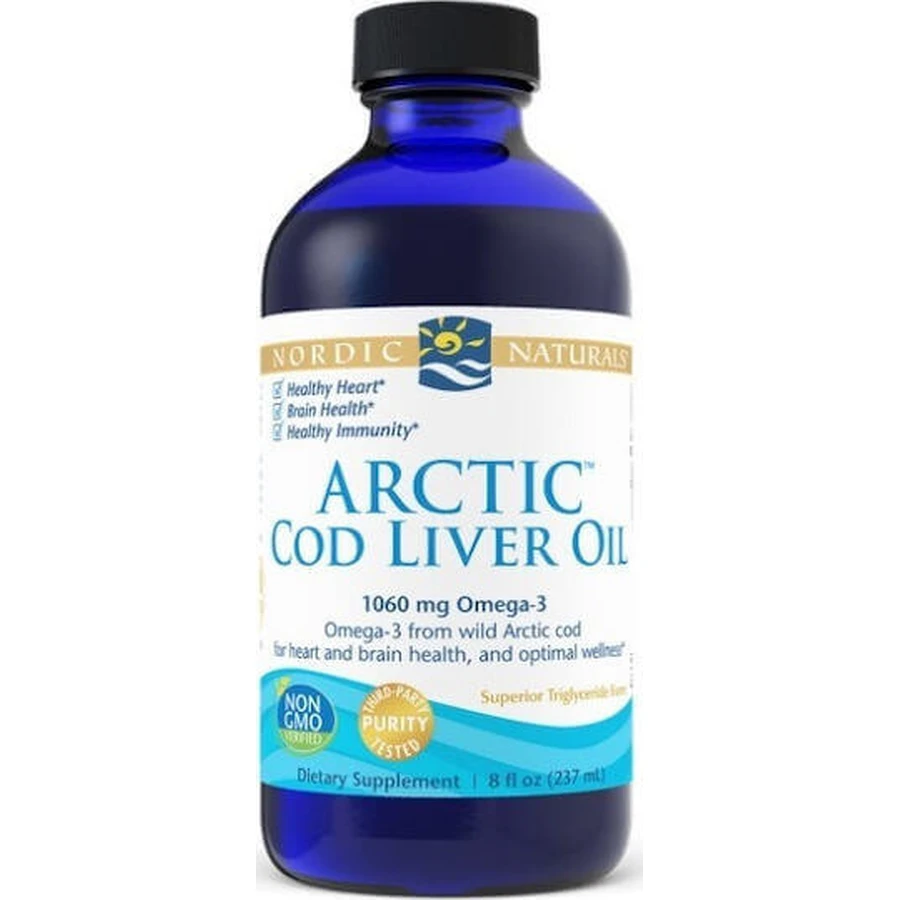 Nordic Naturals Arctic Cod Liver Oil Omega 3 Cod Liver Oil 1060 мг 237 мл: цены и характеристики