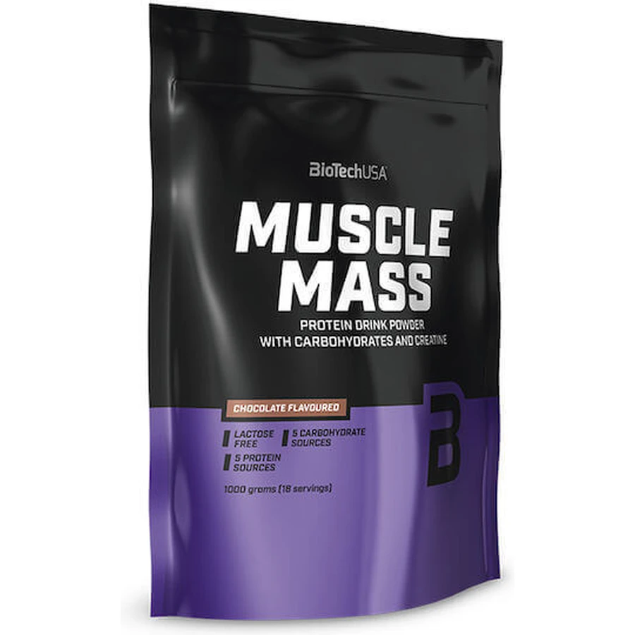 Biotech USA Muscle Mass с безлактозным креатином со вкусом шоколада 1 кг: цены и характеристики