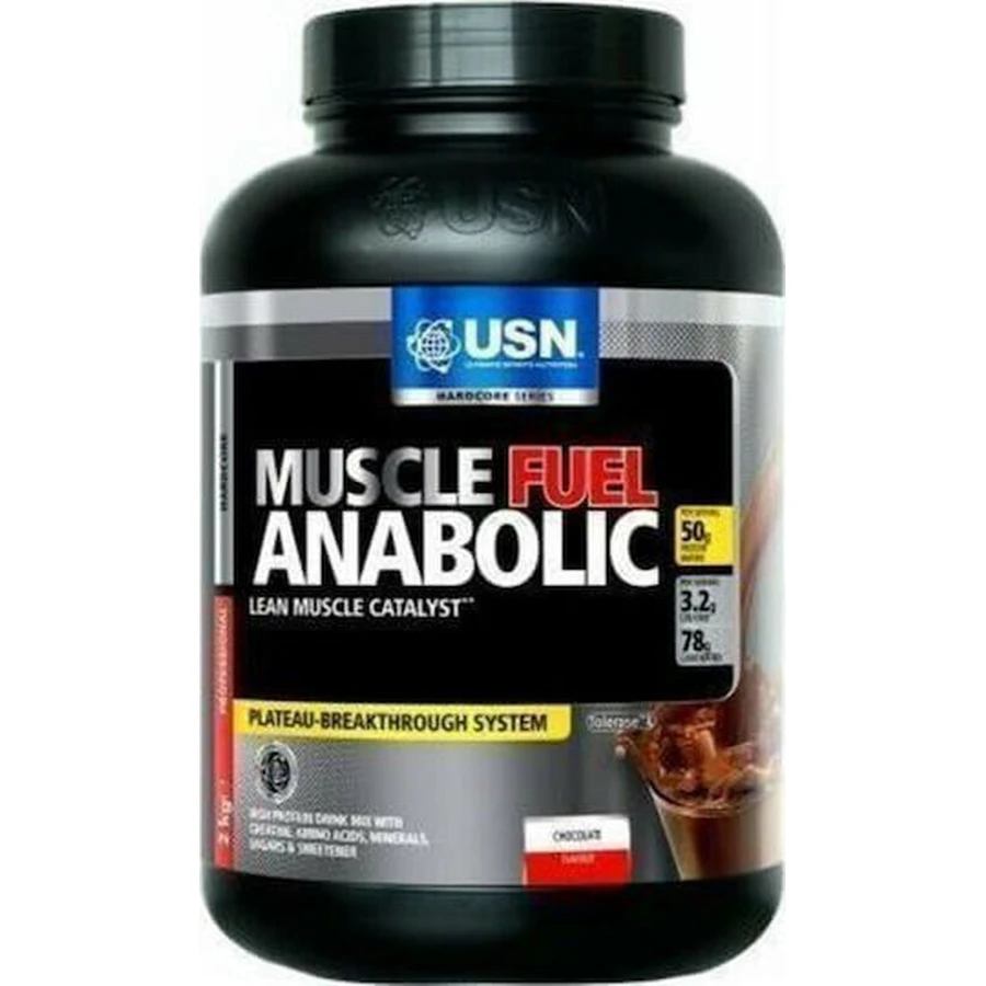 USN Hardcore Series Muscle Fuel Анаболічне м'язове паливо з креатином та шоколадним смаком 2 кг: ціни та характеристики