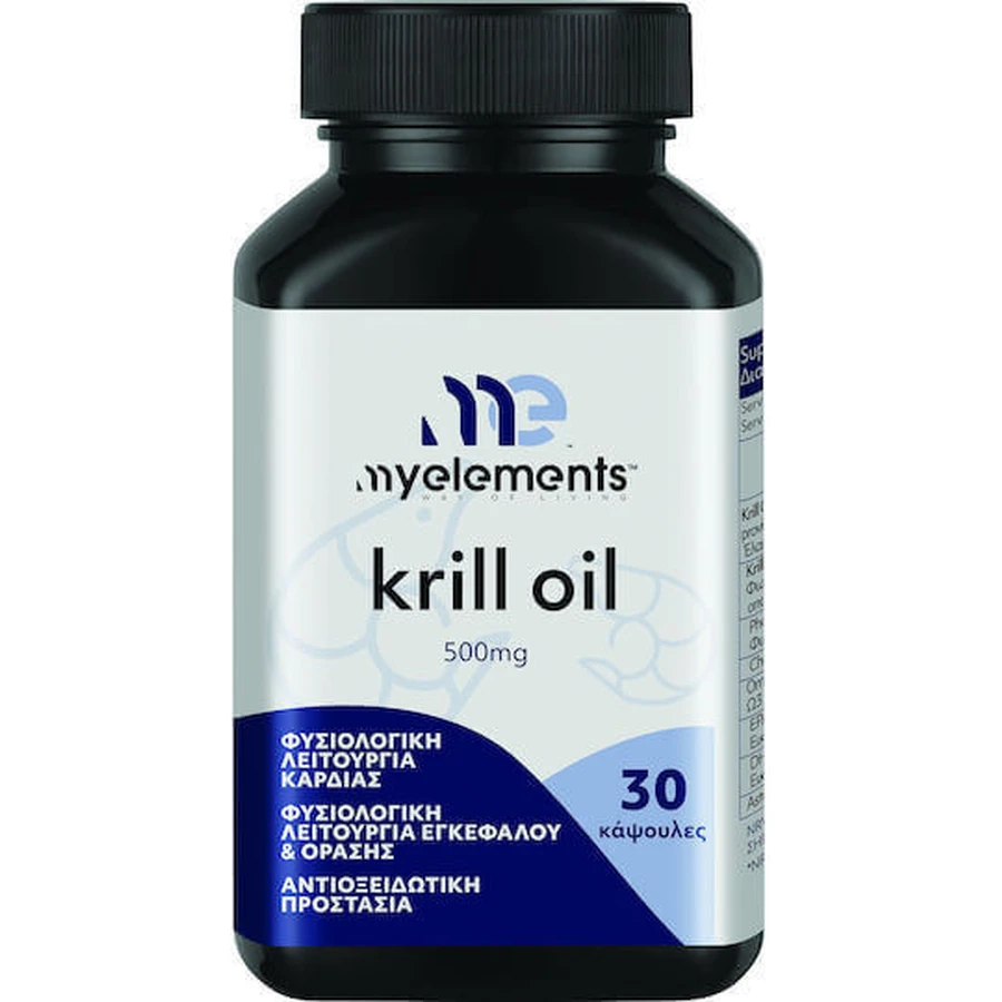 My Elements Krill Oil 500 мг 30 капс: цены и характеристики