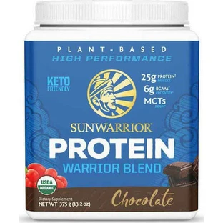 Растительная смесь Sunwarrior Warrior Blend органическая без глютена и лактозы со вкусом шоколада 375 гр.