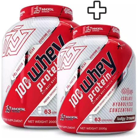 Immortal Nutrition 100% сывороточный протеин 100% сывороточный протеин со вкусом брауни с помадкой 2х2 кг: цены и характеристики