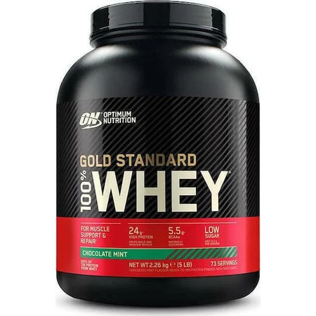 Optimum Nutrition Gold Standard 100% Whey Protein Сироватковий протеїн зі смаком м'яти та шоколаду 2,27 кг: ціни та характеристики