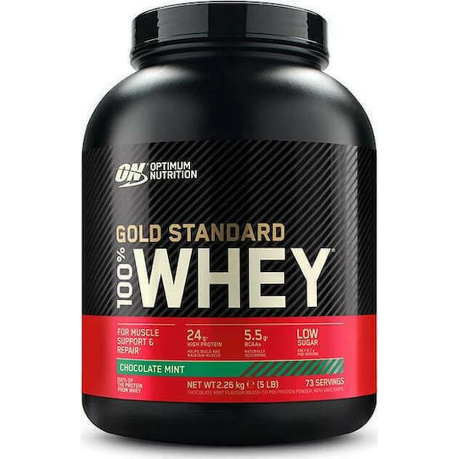 Optimum Nutrition Gold Standard 100% Whey Protein Сироватковий протеїн зі смаком м'яти та шоколаду 2,27 кг: ціни та характеристики