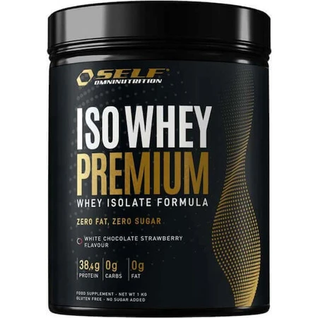 Self Omninutrition Iso Whey Premium Органічний сироватковий протеїн Сироватковий протеїн без глютену та лактози зі смаком білого шоколаду / полуниці 1 кг: ціни та характеристики