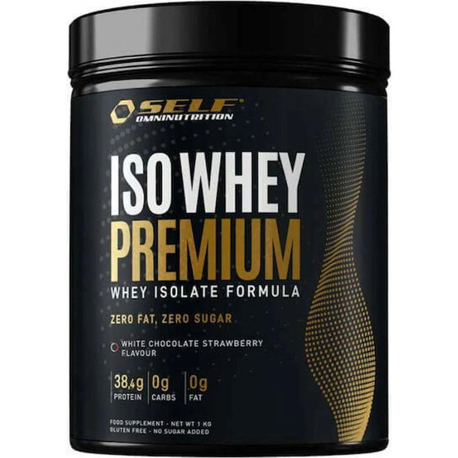 Self Omninutrition Iso Whey Premium Органічний сироватковий протеїн Сироватковий протеїн без глютену та лактози зі смаком білого шоколаду / полуниці 1 кг: ціни та характеристики