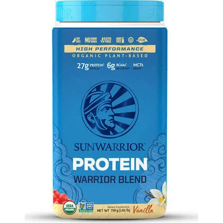 Sunwarrior Warrior Blend Organic Gluten & Lactose Free с ванильным вкусом 750 гр.: цены и характеристики