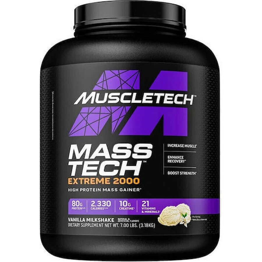 MuscleTech Mass Tech Extreme с ванильным вкусом 2,72 кг: цены и характеристики