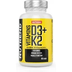 Nutrend Vitamins D3 + K2 Вітаміни для підтримки імунітету та здоров'я яєць 100 мг 90 капс.: ціни та характеристики