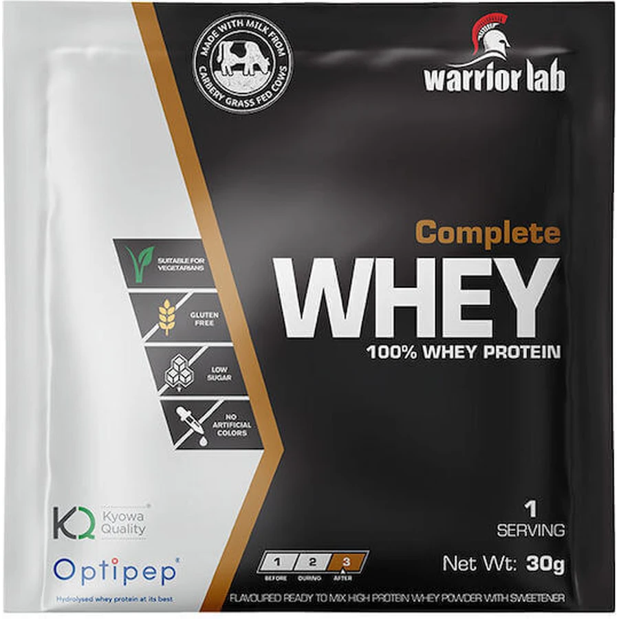 Warrior Lab Complete Whey Whey Protein Сывороточный протеин без глютена со вкусом печенья и сливок 30гр: цены и характеристики