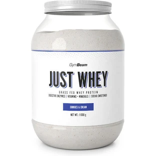 GymBeam Just Whey Сывороточный протеин со вкусом печенья и сливок 1 кг