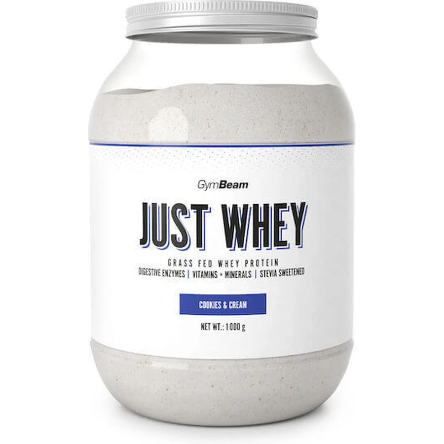 GymBeam Just Whey Сывороточный протеин со вкусом печенья и сливок 1 кг: цены и характеристики
