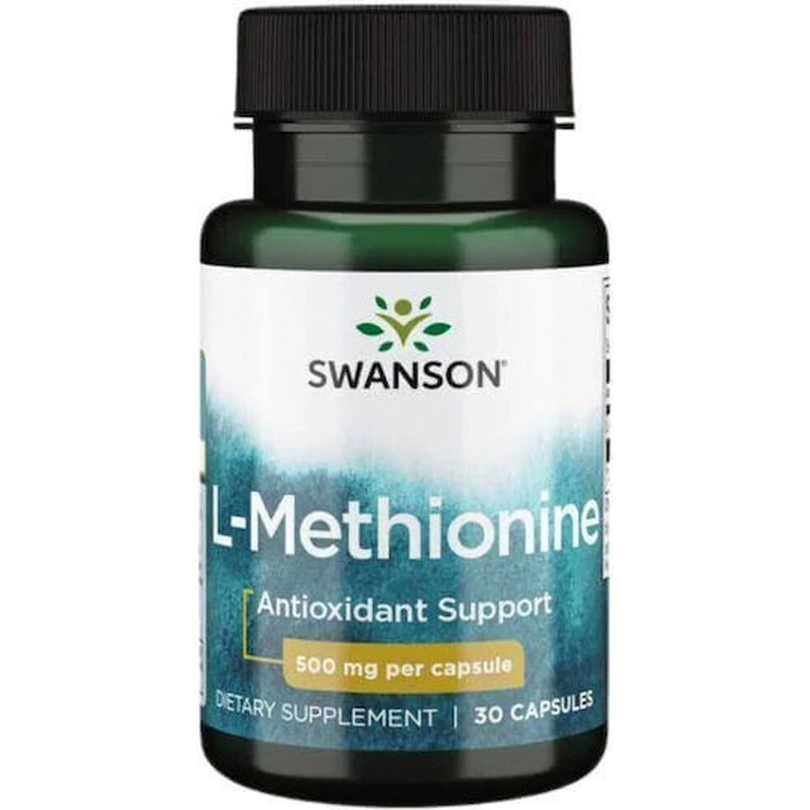 Swanson Pure L-метіонін 500 мг 30 капсул без смаку: ціни та характеристики