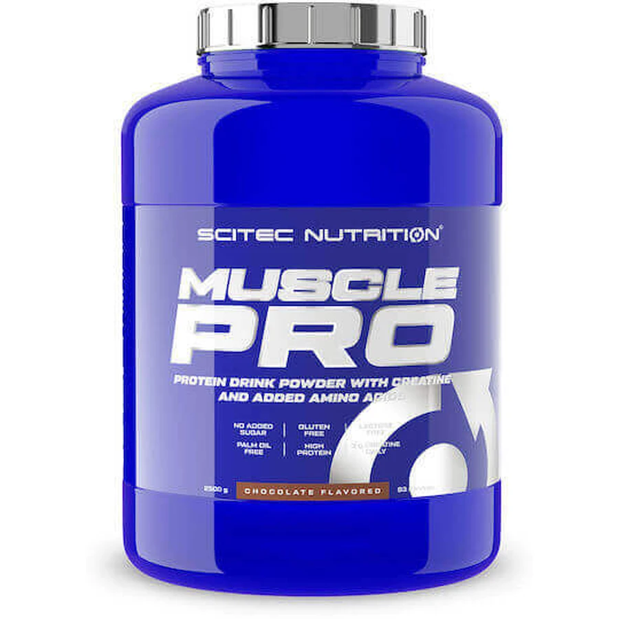 Scitec Nutrition Muscle Pro с креатином без глютена и лактозы со вкусом шоколада 2,5 кг: цены и характеристики