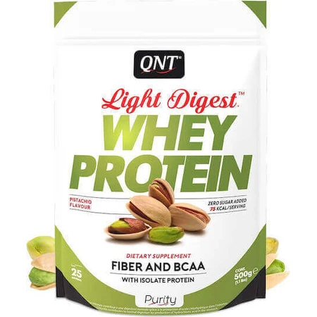 QNT Light Digest Whey Protein Сывороточный протеин без глютена с фисташковым вкусом 500гр: цены и характеристики