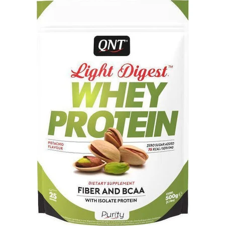 QNT Light Digest Whey Protein Сывороточный протеин без глютена с фисташковым вкусом 500гр: цены и характеристики