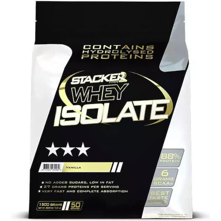 Stacker 2 Whey Изолят сывороточного протеина со вкусом ванили 1,5 кг: цены и характеристики