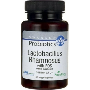 Swanson Lactobacillus Rhamnosus With FOS Probiotic 60 caps