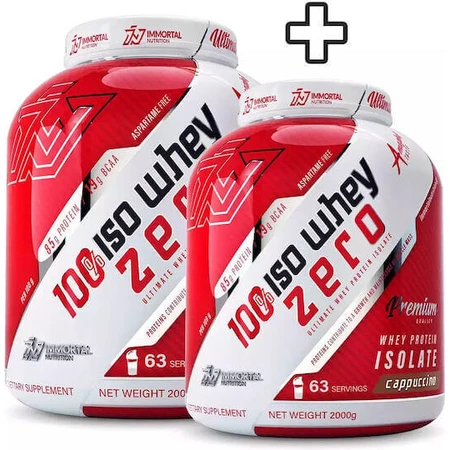 Immortal Nutrition 100% Iso Whey Zero Whey Protein Сывороточный протеин без глютена и лактозы со вкусом капучино 2х2 кг: цены и характеристики