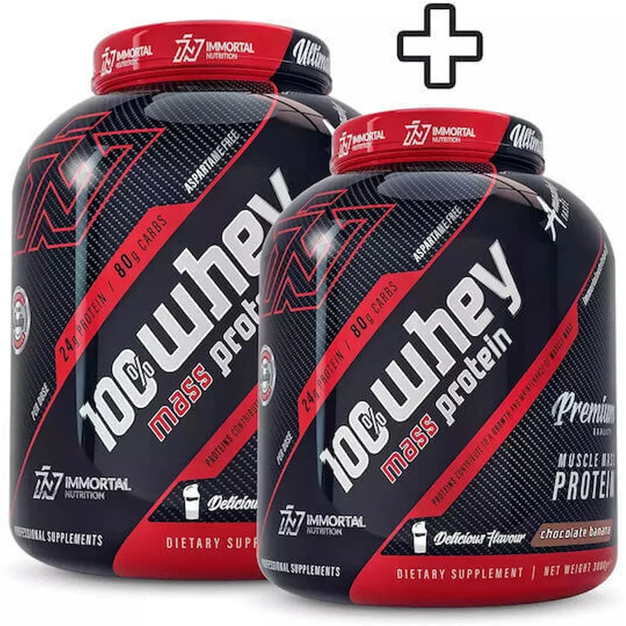 Immortal Nutrition 100% Whey Mass Protein 100% Whey Mass Protein зі смаком шоколадного банана 2х3кг: ціни та характеристики