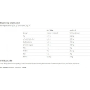 Applied Nutrition ISO-XP Whey Protein Сывороточный протеин без глютена со вкусом шоколада с карамелью 1 кг