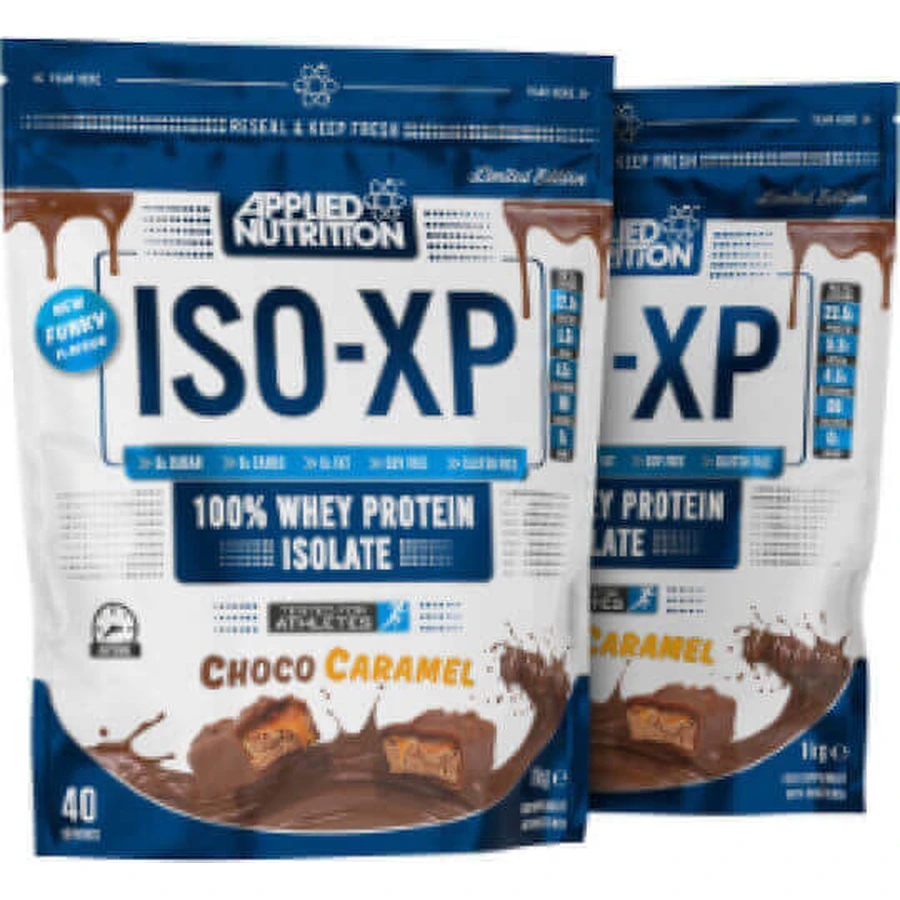 Applied Nutrition ISO-XP Whey Protein Сывороточный протеин без глютена со вкусом шоколада с карамелью 1 кг: цены и характеристики