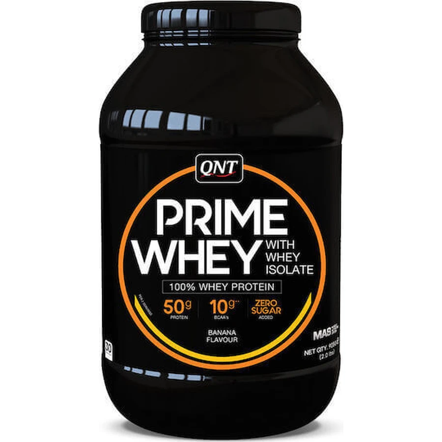 QNT Prime Whey Сывороточный протеин Whey Protein без глютена со вкусом банана 908 гр.: цены и характеристики