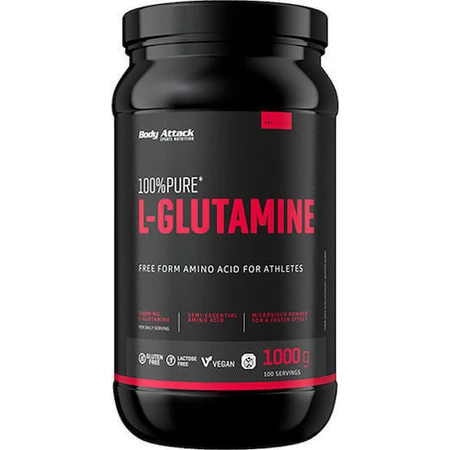Body Attack Pure L-Glutamine 1000гр: ціни та характеристики