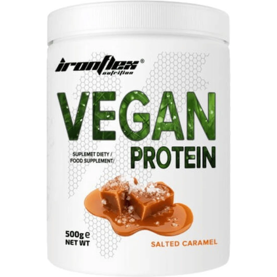 Ironflex Nutrition Веганский протеин без глютена и лактозы со вкусом соленой карамели 500 гр.: цены и характеристики