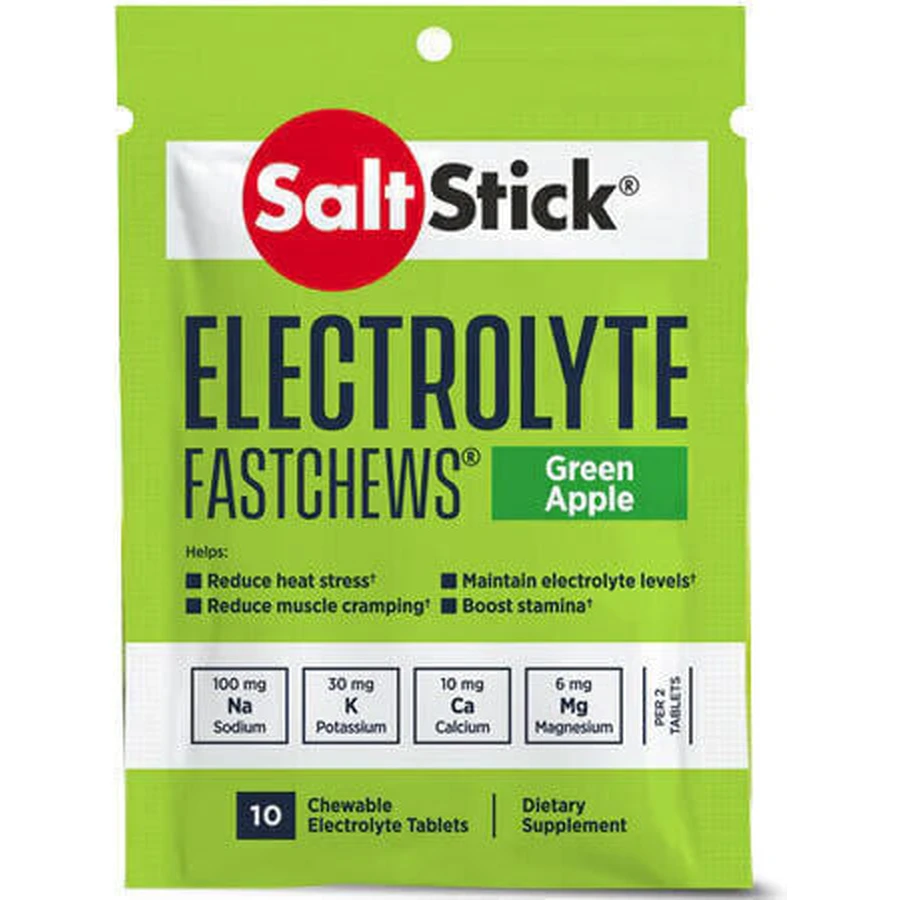 SaltStick Electrolyte Fastchews 100 мг Apple Green 10 жувальних таблеток: ціни та характеристики
