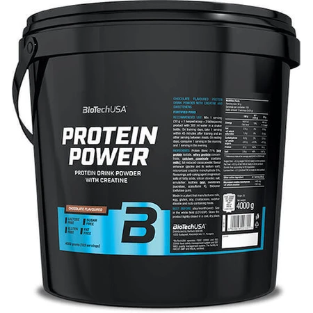 Biotech USA Protein Power з креатином без глютену та лактози зі смаком ванілі 4 кг: ціни та характеристики