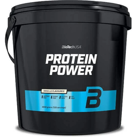 Biotech USA Protein Power з креатином без глютену та лактози зі смаком ванілі 4 кг: ціни та характеристики