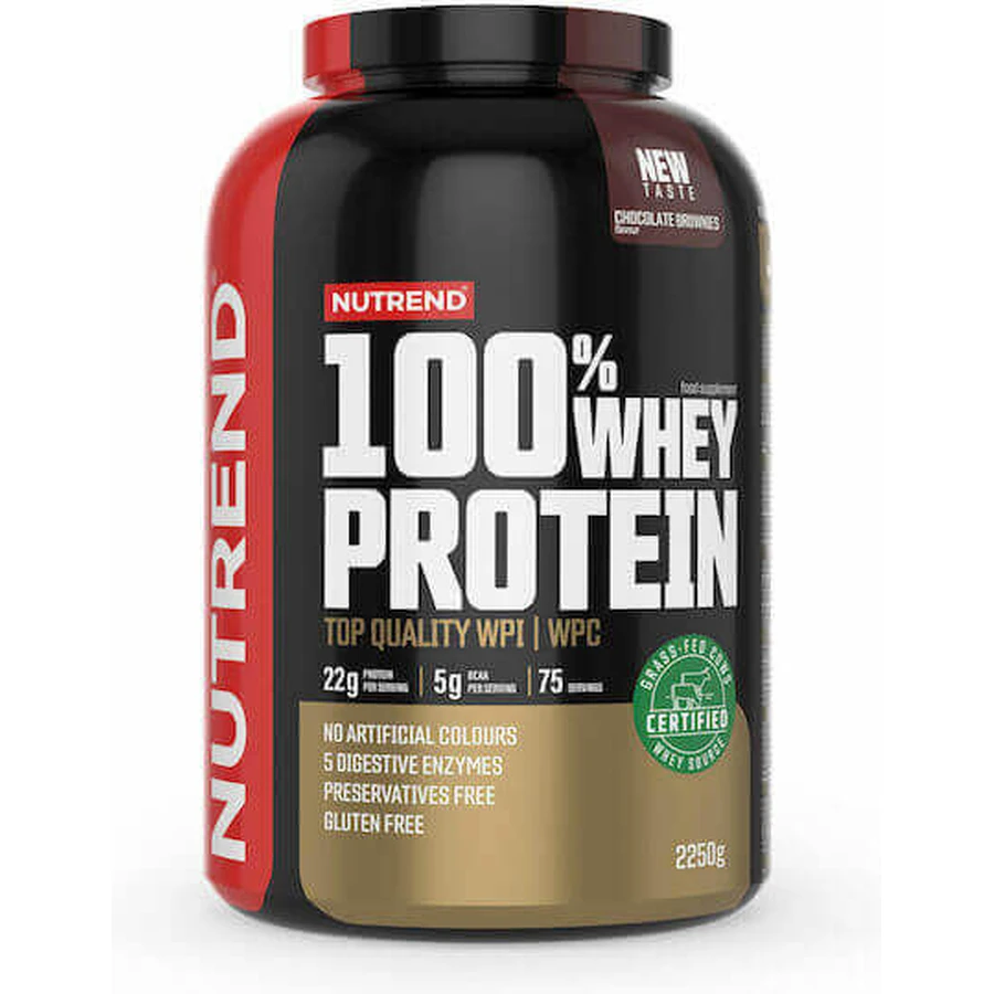 Nutrend 100% сывороточный протеин Сывороточный протеин без глютена со вкусом шоколадного пирожного 2,25 кг: цены и характеристики