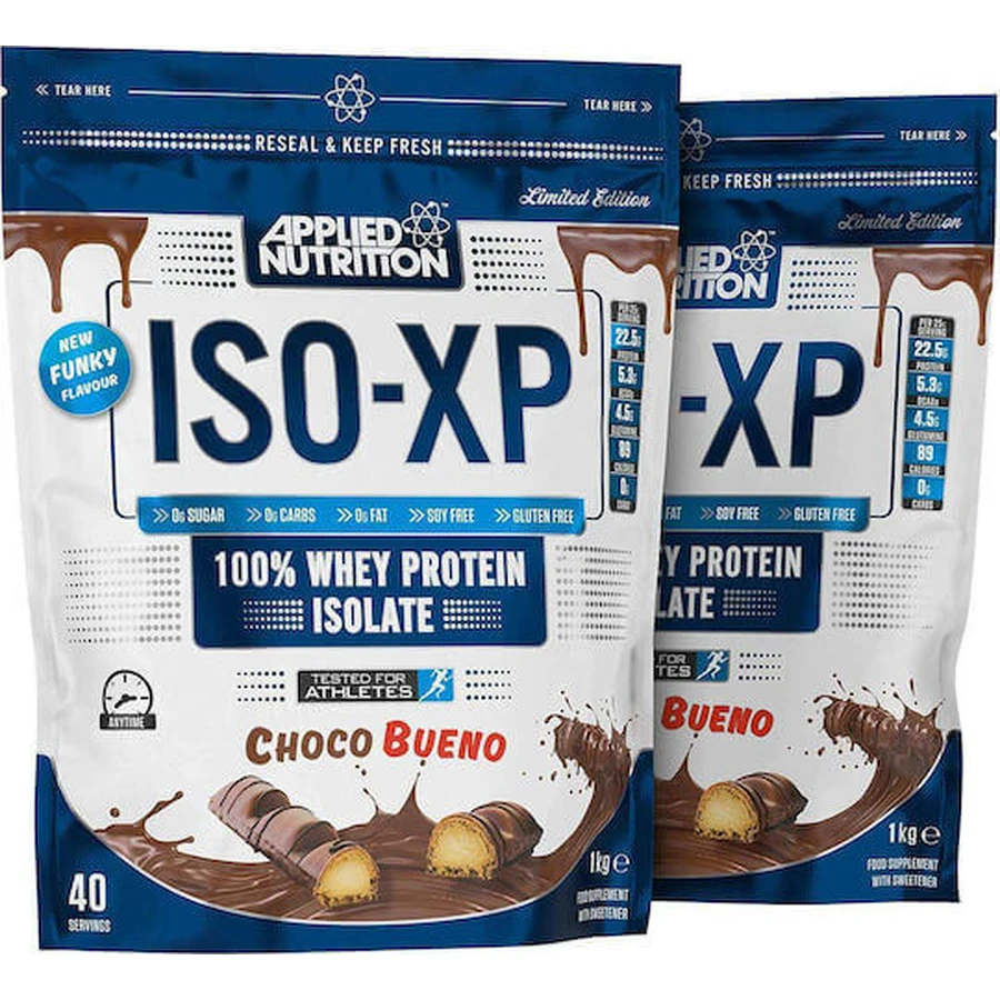 Applied Nutrition ISO-XP Whey Protein Сироватковий протеїн без глютену зі смаком Choco Bueno 1 кг: ціни та характеристики